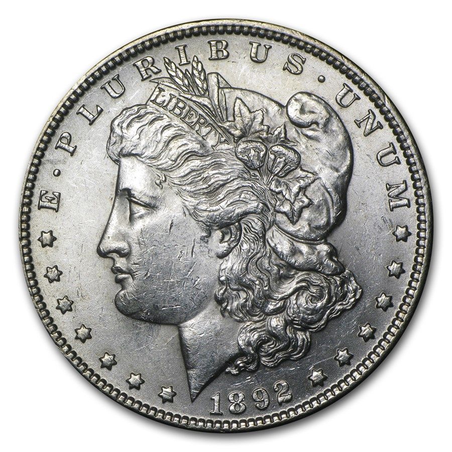 Lot 189: 1892- Morgan Dollar Cracked From Roll BU