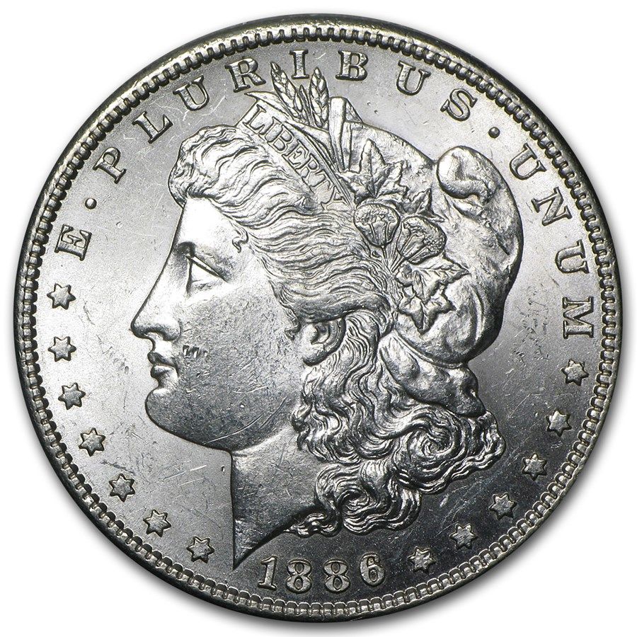 Lot 113: 1886-S Morgan Dollar Cracked From Roll BU