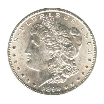 Lot 144: Morgan Silver Dollar Uncirculated 1899