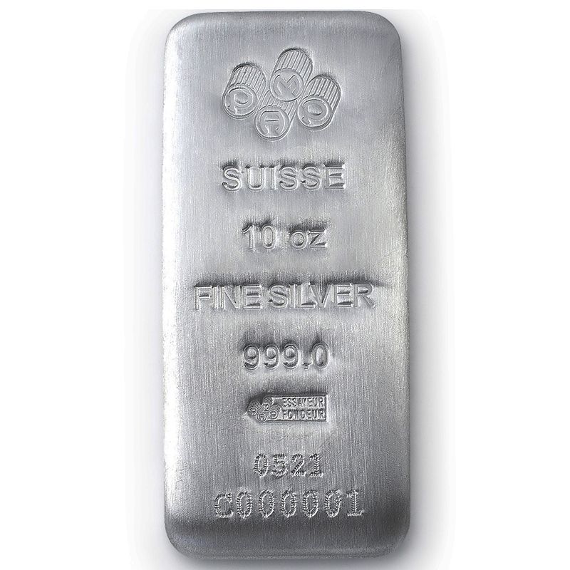 Lot 147: PAMP SUISSE Silver Bar 10 oz. (w/Assay)