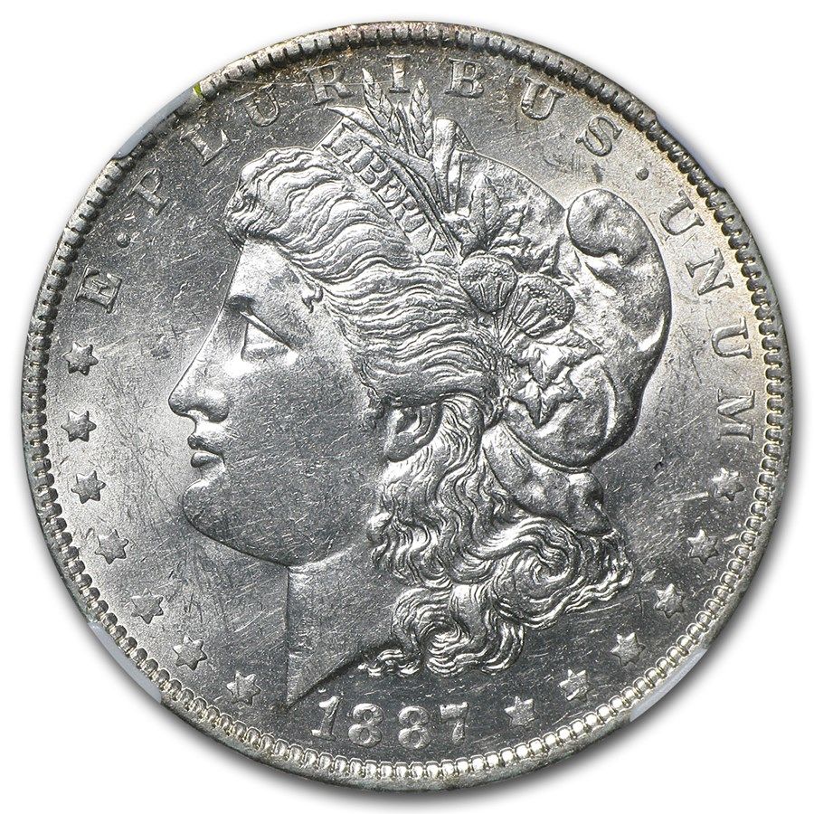 Lot 148: 1887-O MS-60+ Morgan Dollar-Non Graded