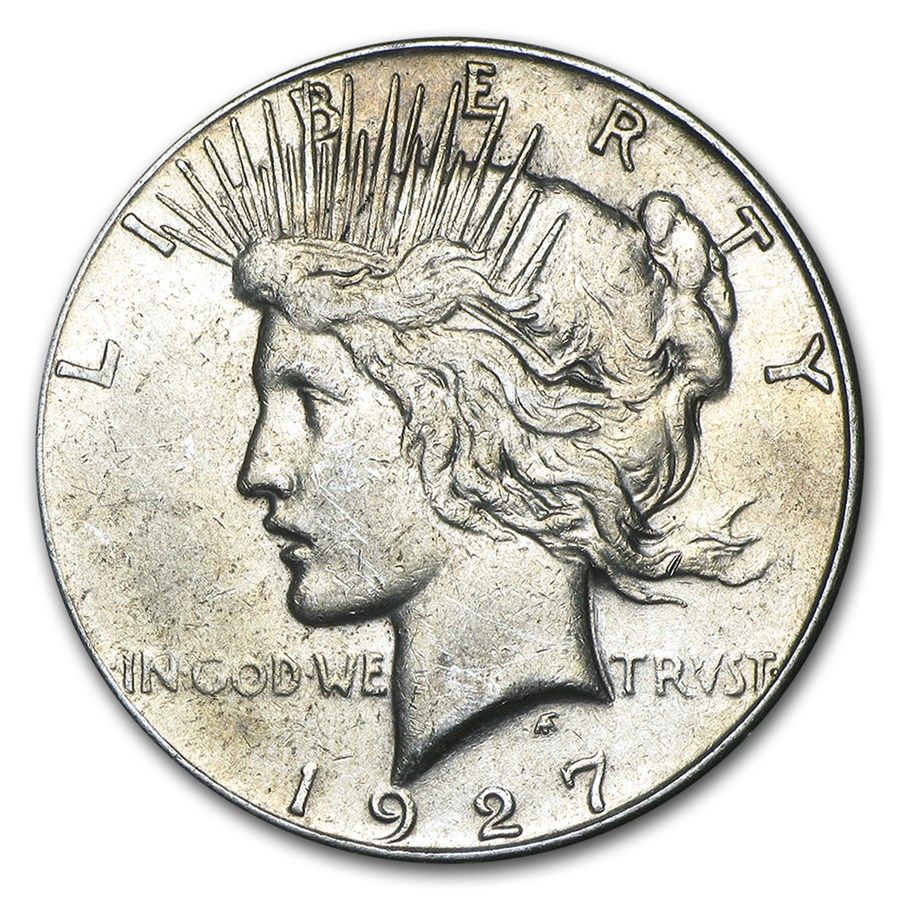 Lot 151: 1927 - S- Peace Silver Dollar Cracked From Roll