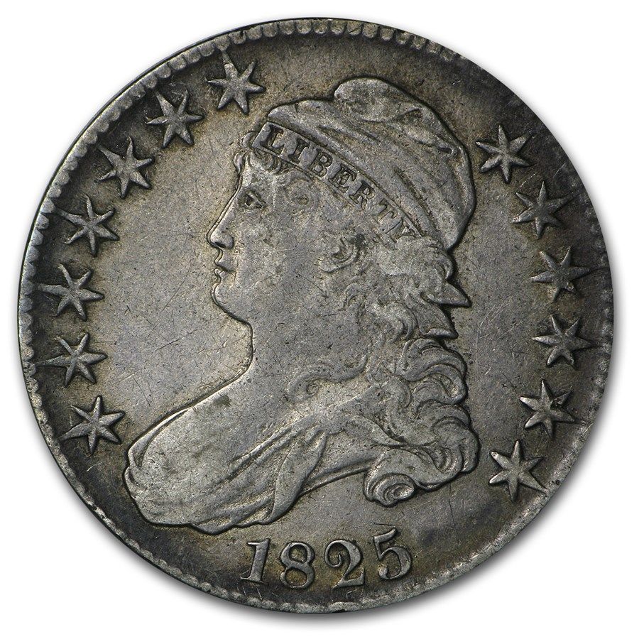 Lot 186: Bust Half Dollar Fine 1825