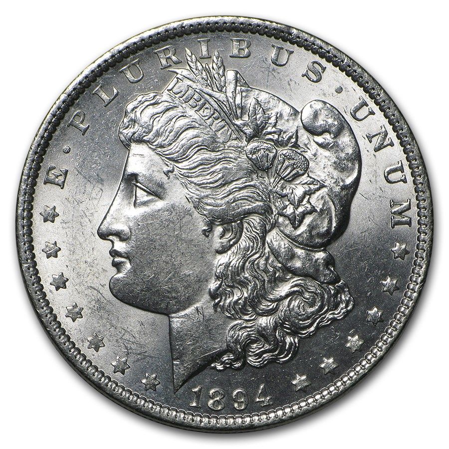 Lot 195: 1894- Morgan Dollar Cracked From Roll BU