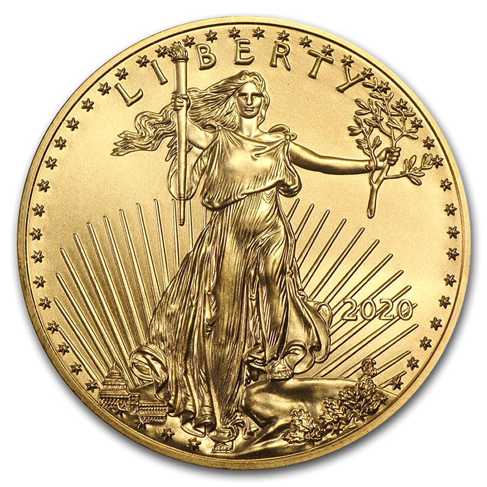 Lot 91: 2020 American Gold Eagle 1/2 oz Uncirculated