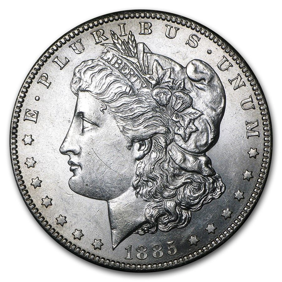 Lot 106: 1885- MS-60+ Morgan Dollar-Non Graded