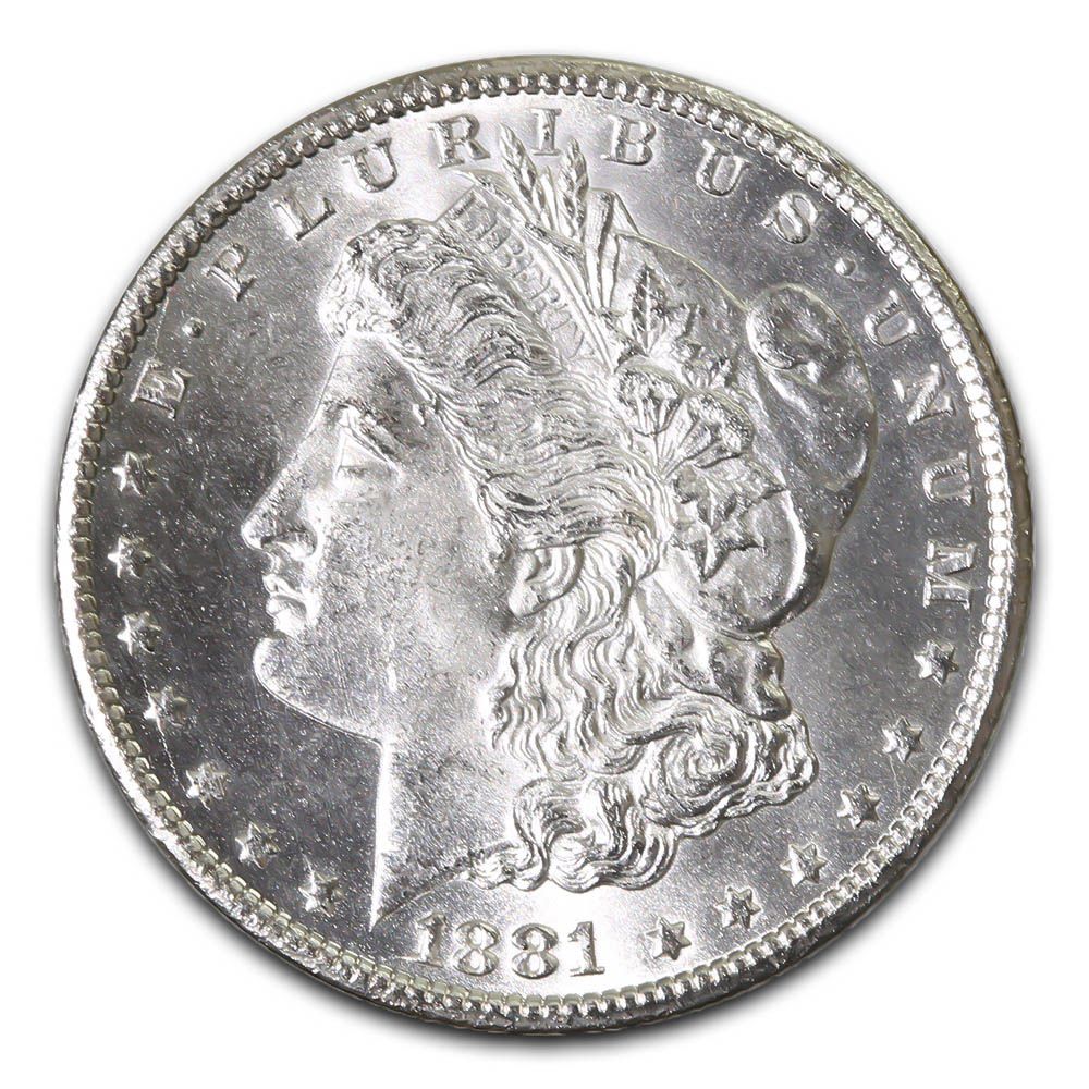 Lot 141: Morgan Silver Dollar Uncirculated 1881-CC
