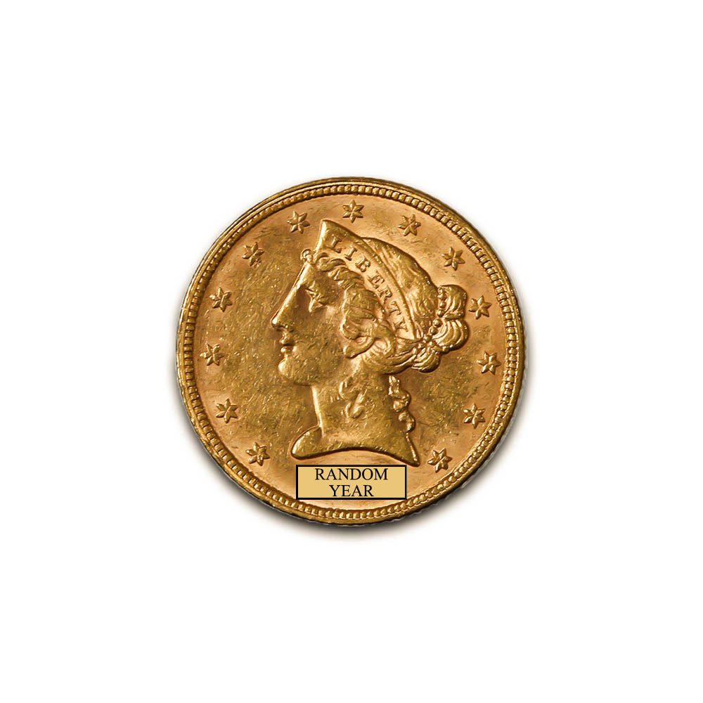 Lot 197: Early Gold Bullion $5 Liberty Extra Fine