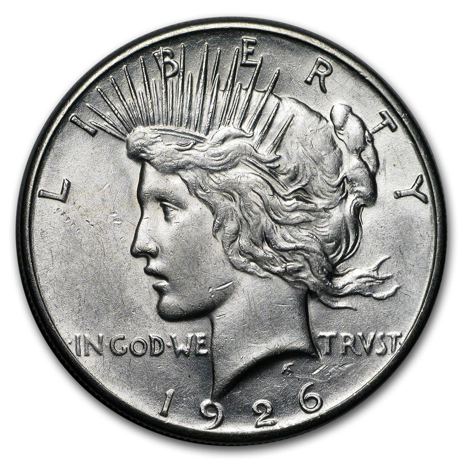 Lot 90: 1926 - S- MS-60+ Peace Dollar-Non Graded