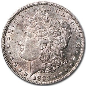 Lot 94: 1883- MS-60+ Morgan Dollar-Non Graded
