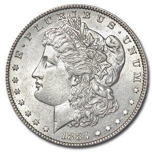 Lot 107: 1884- MS-60+ Morgan Dollar-Non Graded
