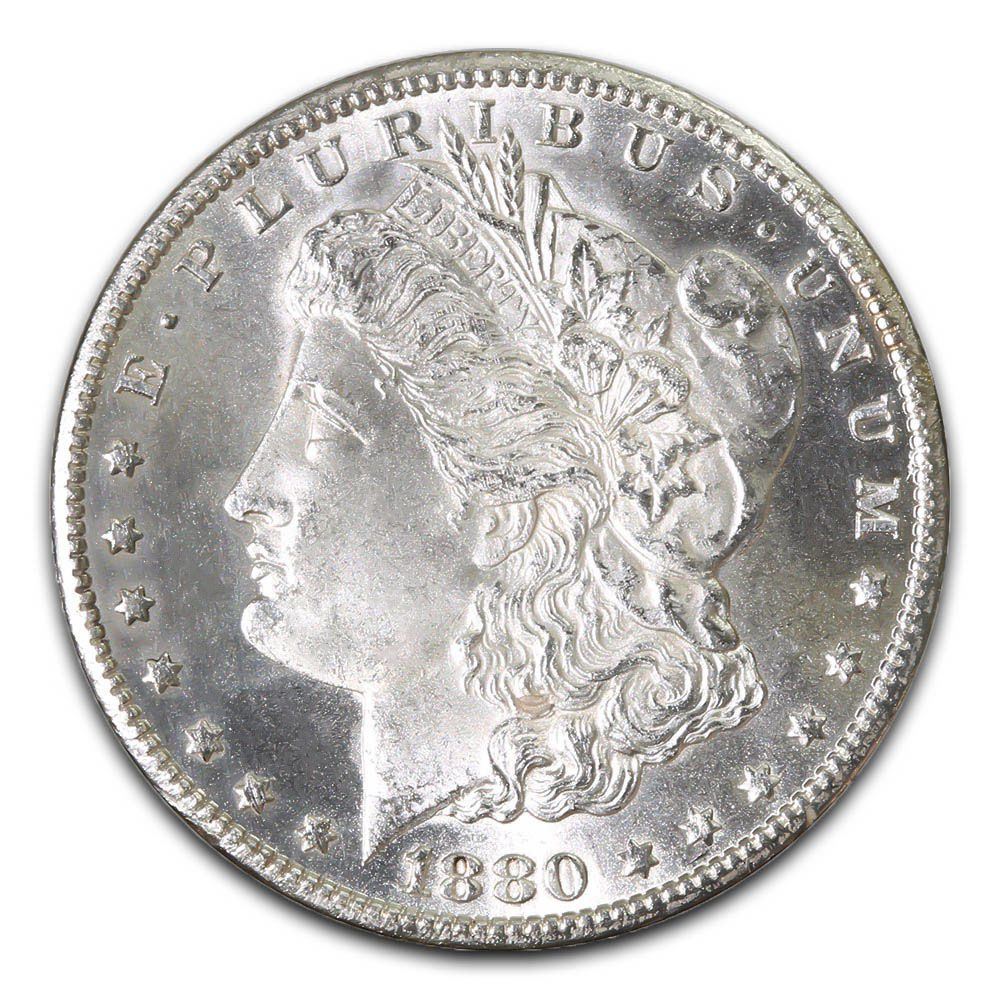Lot 113: Morgan Silver Dollar Uncirculated 1880-CC