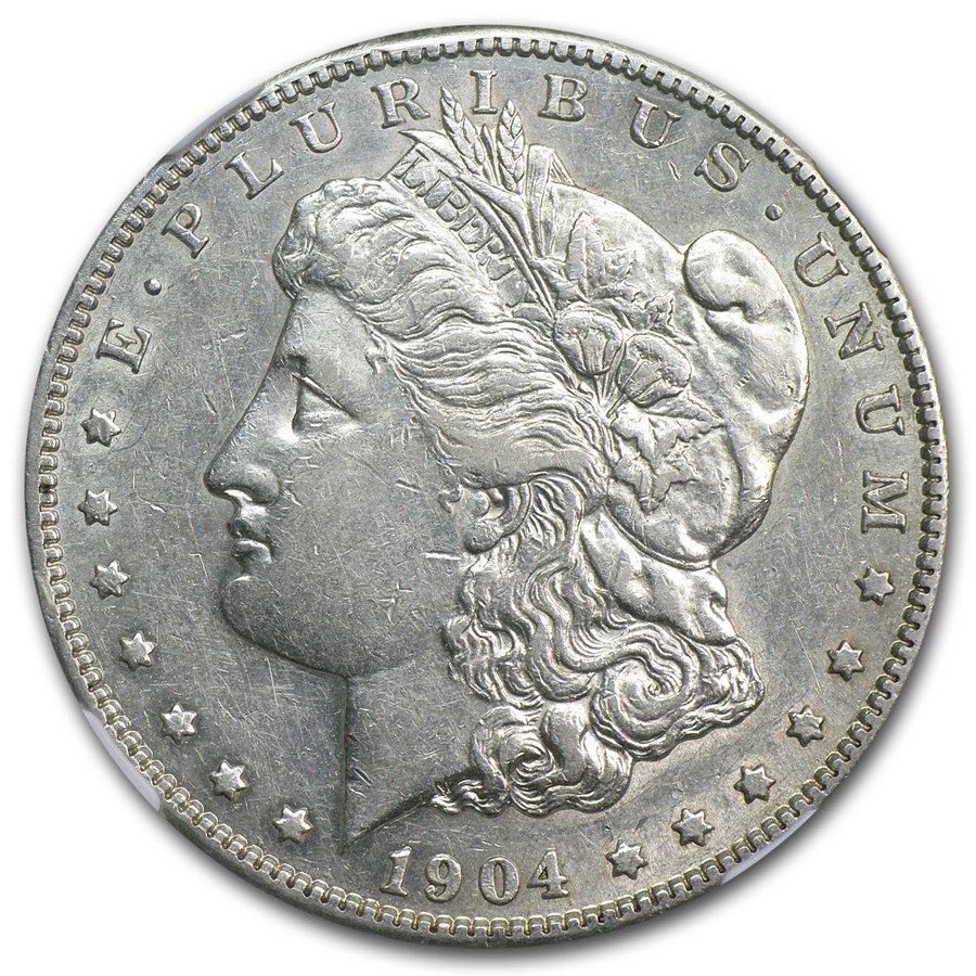 Lot 132: 1904- MS-60+ Morgan Dollar-Non Graded