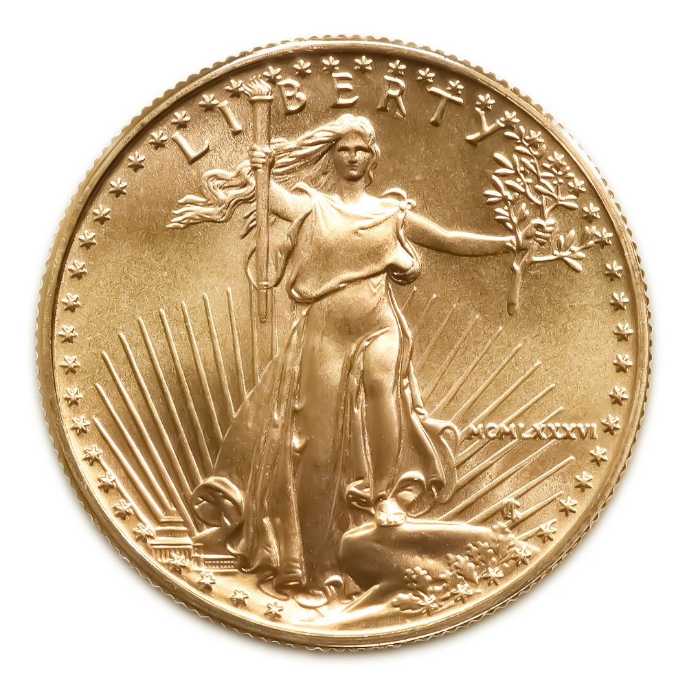 Lot 133: 1986 American Gold Eagle 1/4 oz Uncirculated