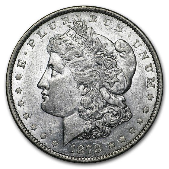 Lot 151: 1878- MS-60+ Morgan Dollar-Non Graded