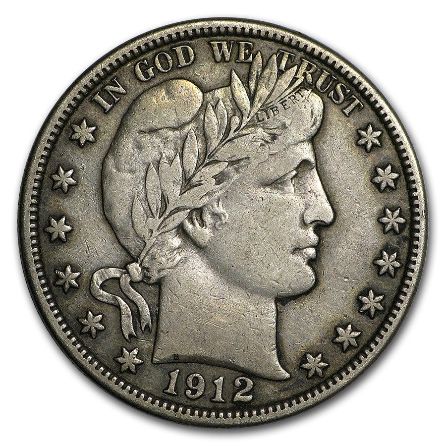 Lot 182: Barber Half Dollar Very Fine 1912