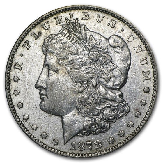 Lot 113: Morgan Silver Dollar Almost Uncirculated 1878-CC