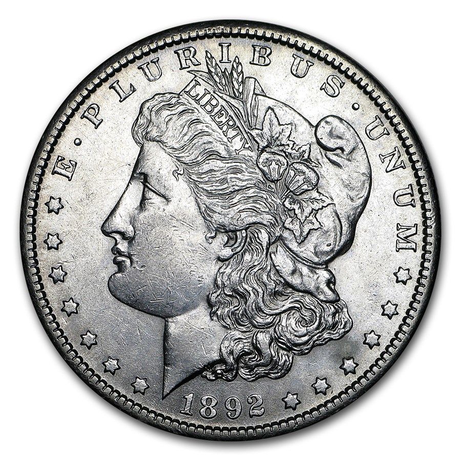 Lot 63: Morgan Silver Dollar Uncirculated 1892