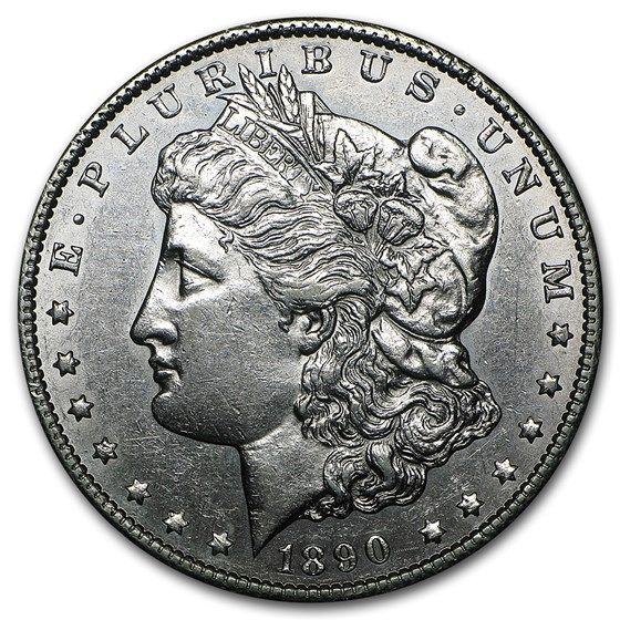 Lot 126: Morgan Silver Dollar Almost Uncirculated 1890-CC