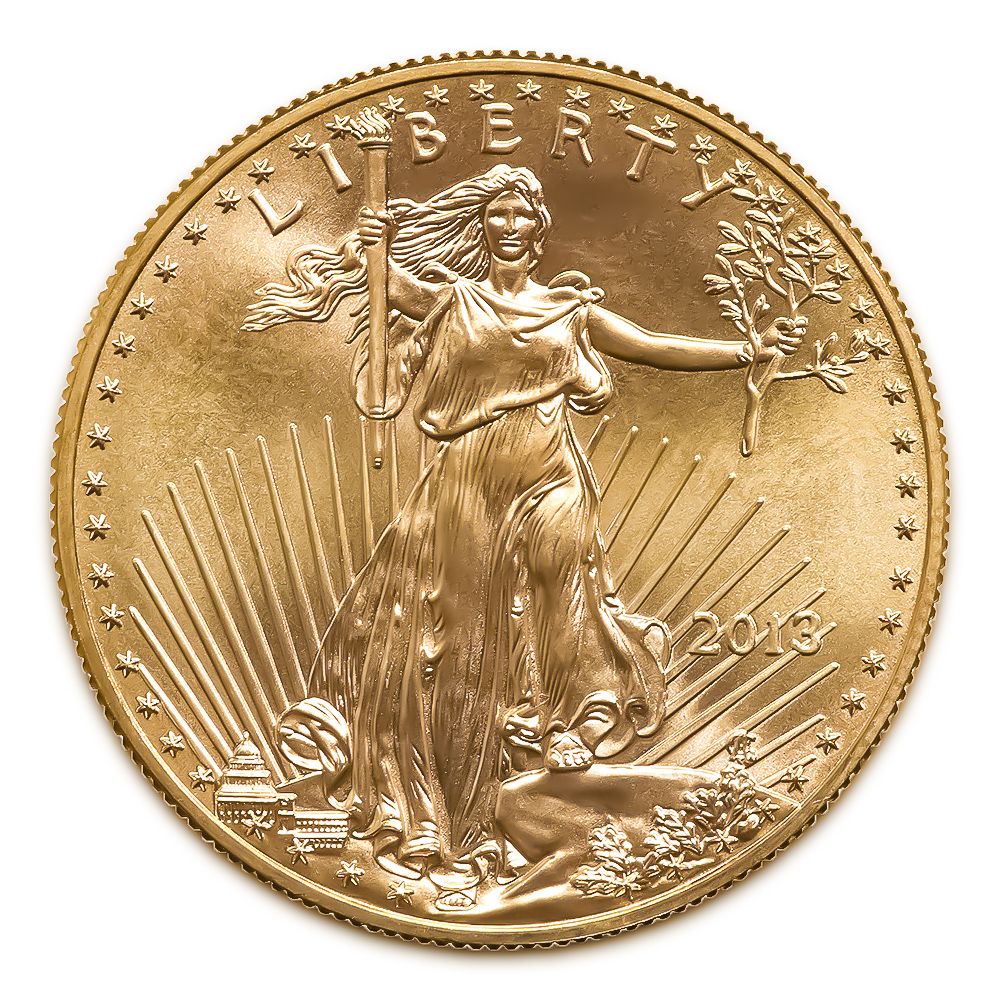 Lot 155: 2013 American Gold Eagle 1/2 oz Uncirculated