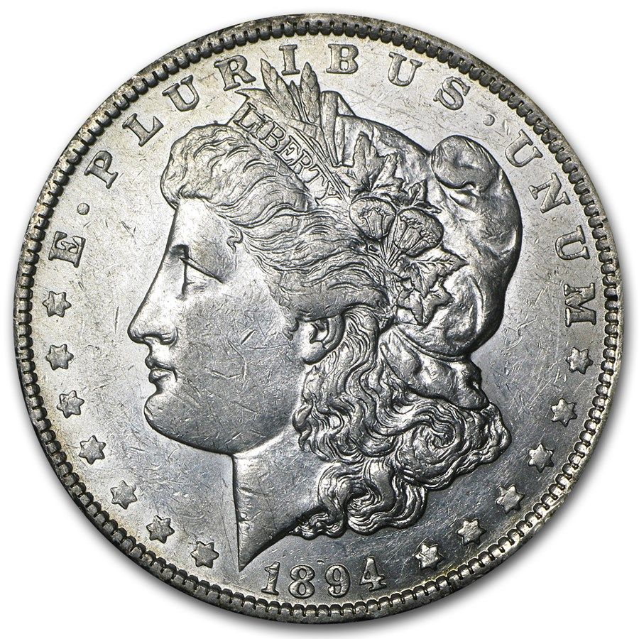 Lot 183: Morgan Silver Dollar Almost Uncirculated 1894-O