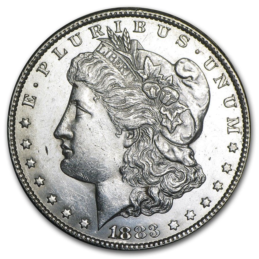 Lot 52: 1883-CC MS-62+ Morgan Dollar-Non Graded