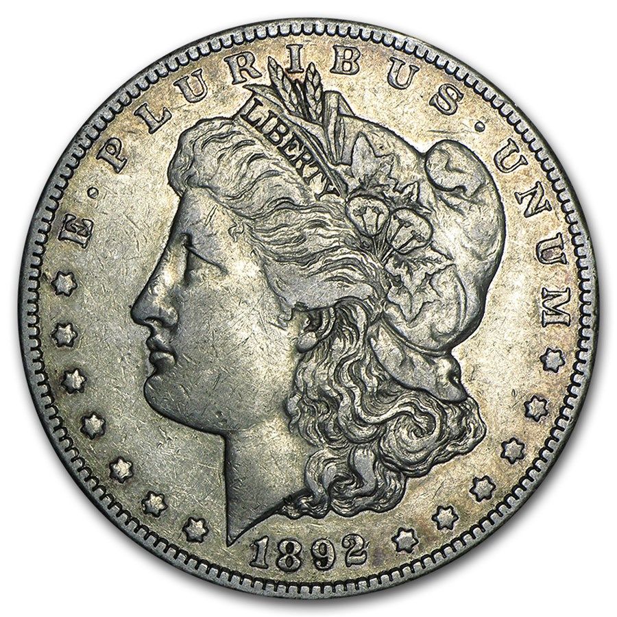 Lot 53: Morgan Silver Dollar Extra Fine Condition 1892-CC