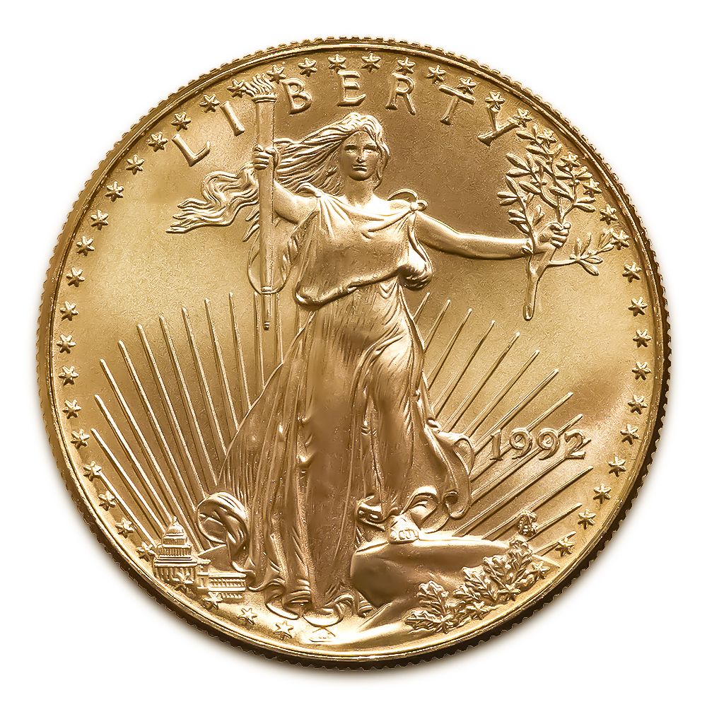 Lot 55: 1992 American Gold Eagle 1/2 oz Uncirculated