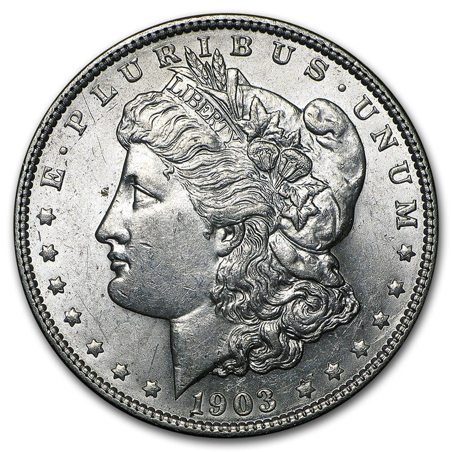 Lot 105: 1903- MS-62+ Morgan Dollar-Non Graded