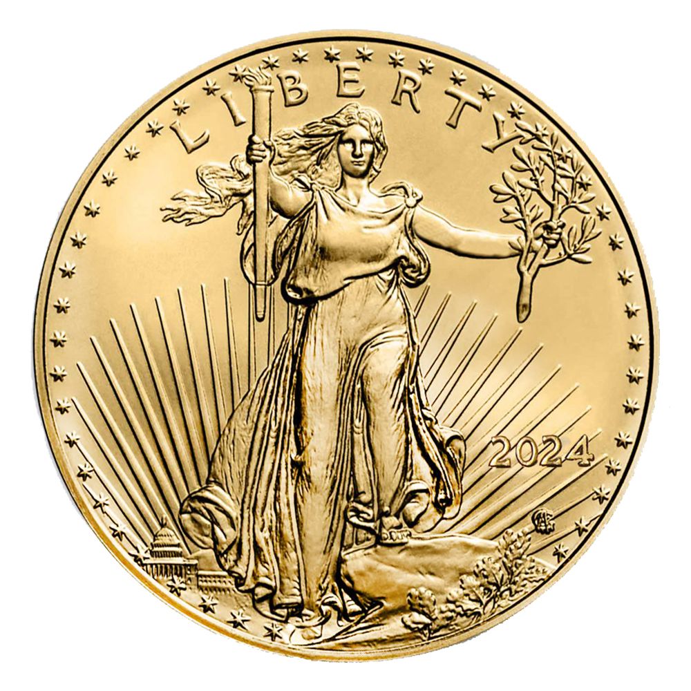 Lot 116: 2024 American Gold Eagle 1/4 oz Uncirculated