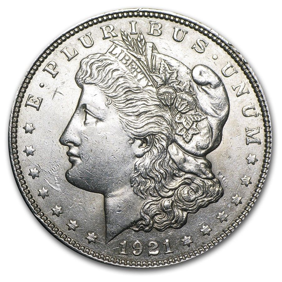 Lot 157: 1921- Morgan Dollar Cracked From Roll