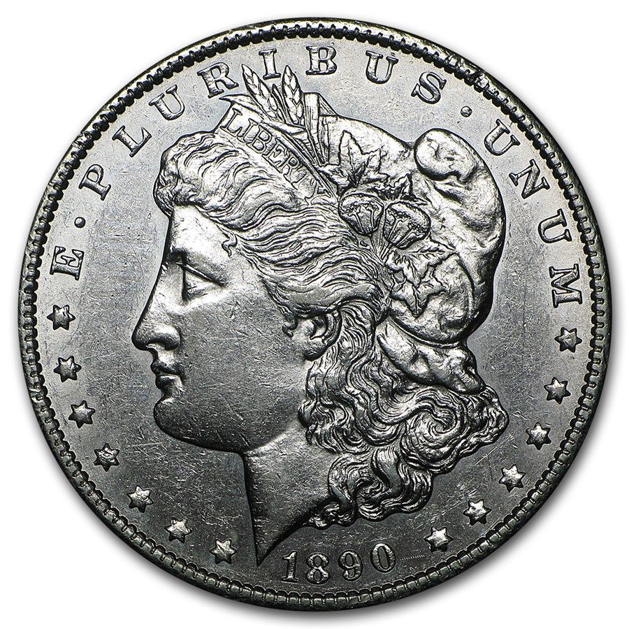 Lot 106: Morgan Silver Dollar Almost Uncirculated 1890-CC
