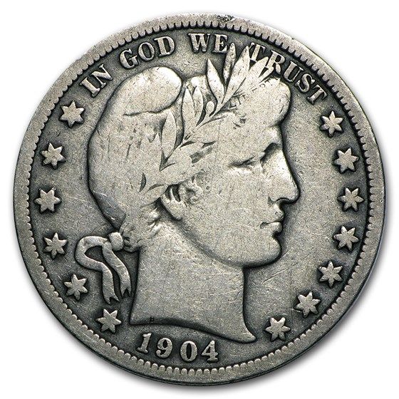 Lot 116: Barber Half Dollar Fine 1904-O