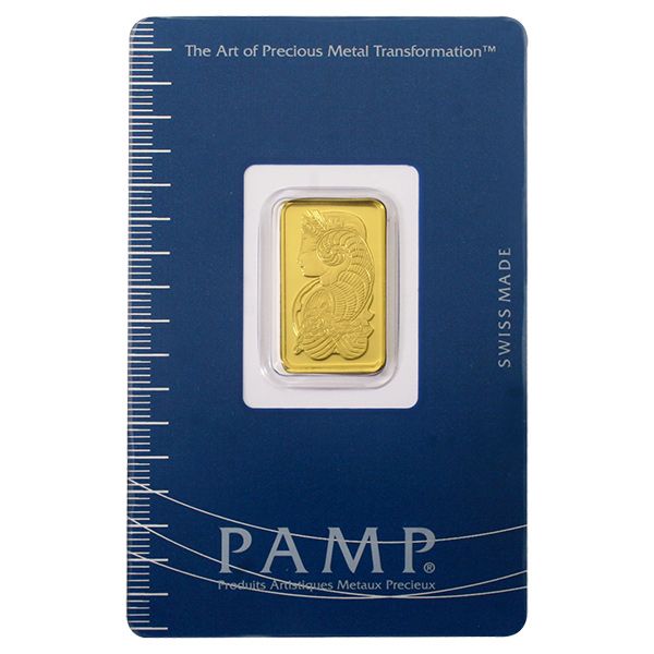 Lot 199: PAMP Suisse 5 Gram Gold Bar