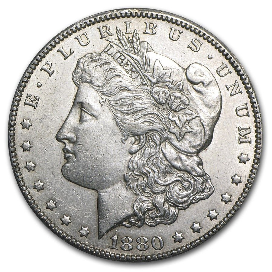 Lot 63: Morgan Silver Dollar Uncirculated 1880-CC