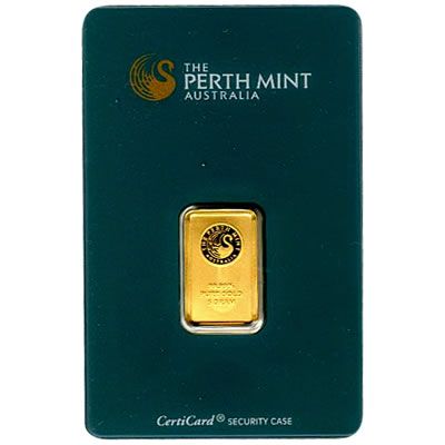 Lot 84: Perth Mint 5 Gram Gold Bar