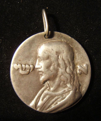Italian Jesus medal with maker-mark, for Jewish converts, 16th Century. Italy: Jesus medal in 