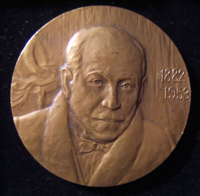 Soviet Russian Emmerich Kalman Judaica medal by Jewish medalist Mark Salman 1983. Russia/Soviet 