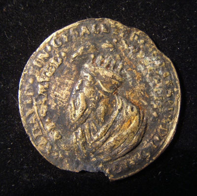 Austrian satirical cuckold Judaica medal of David & Batsheva, by Concz Welcz. Austria: David and 