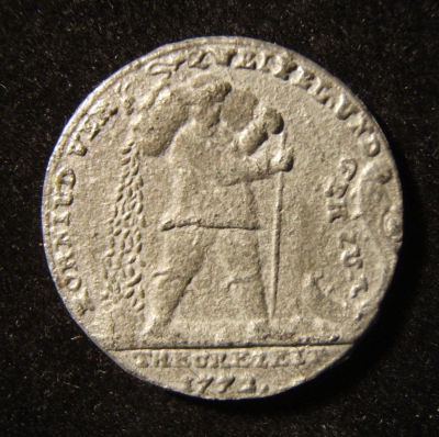 Germany anti-Semitic Corn Jew/Grain Sifter jeton, Johann Christian Reich 1772. Germany: Kornjude 