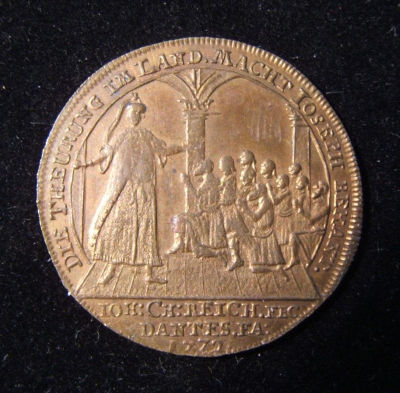 German Judaic Joseph & Brothers unlisted copper inflation Jeton by Reich Bret-1936. Germany > 