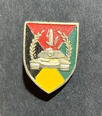 Israeli Army IDF service pin for a trainer in the 460th Brigade of the Armored Corps, which