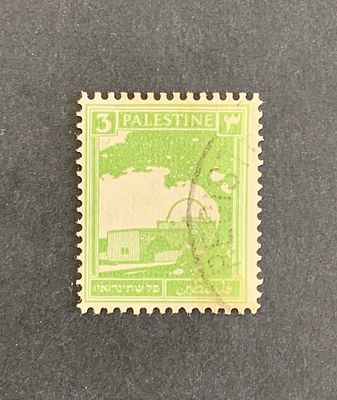 Booklet stamp - 3 mils pictorial on thick vertically ribbed paper, with guillotined top 
