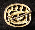 WIZO (Women's International Zionist Organization) scalloped small pin with safety-pin reverse; Image - 1