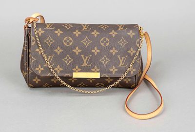 Louis Vuitton, Small Monogram Canvas Favorite Shoulder Bag, rubberized cotton fabric in classic 