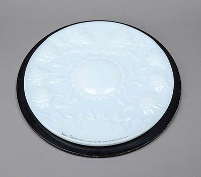 Glass anniversary plate, Rosenthal, 1978, designed by Ivan Rabuzin (1921 - 2008), round glass 