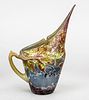 Small jug, France, around 1920, Daum, Nancy, 'Feuille d'Automne', round base, conical body Image - 2