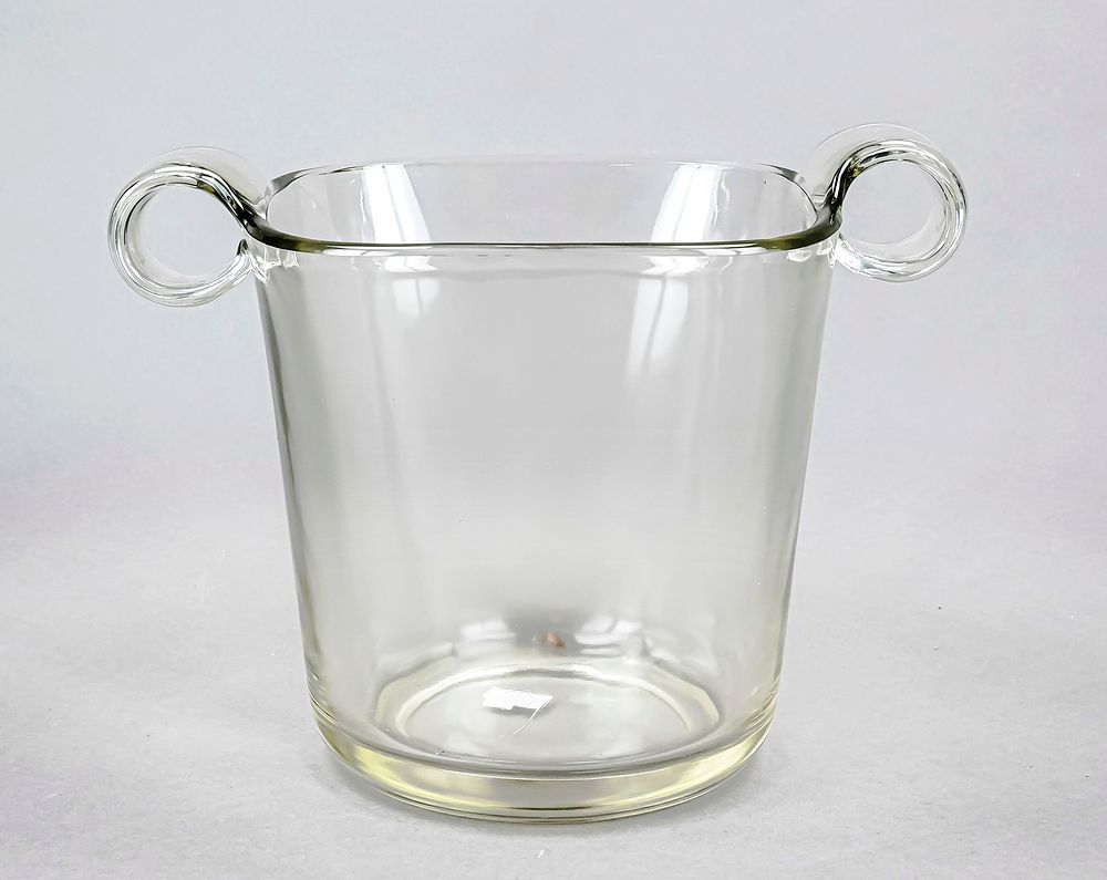 Bottle cooler, 20th century, design by Wilhelm Wagenfeld (1900-1990), round base, straight body 