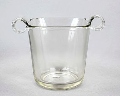 Bottle cooler, 20th century, design by Wilhelm Wagenfeld (1900-1990), round base, straight body 