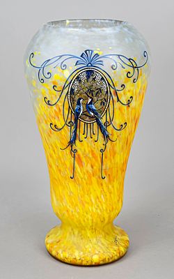 Very large vase, France, early 20th century, Legras & Cie., Verreries de St. Denis et de Pantin 